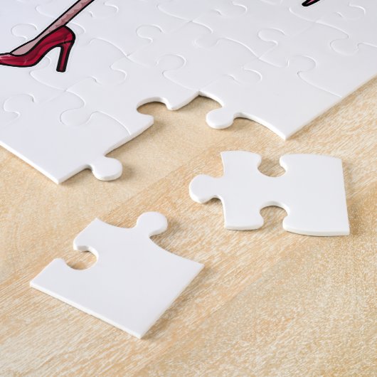 Flamingo mit hohen Absätzen Puzzle (Seite)