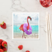 Flamingo mit Innentube Serviette (Beispiel)