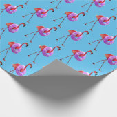 Flamingo mit innerer Tube Geschenkpapier (Ecke)