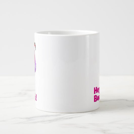 Flamingo mit innerer Tube Jumbo-Tasse (Vorderseite)