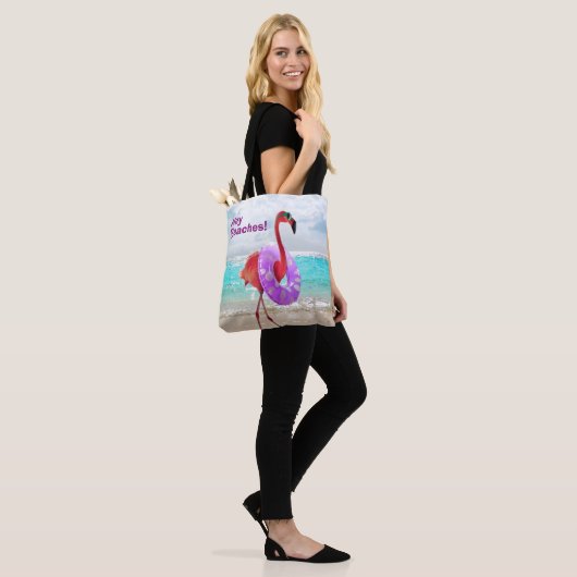 Flamingo mit innerer Tube Tasche (Am Model)