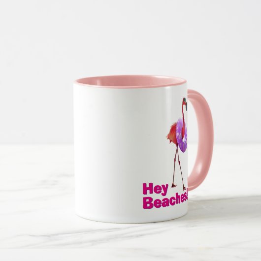 Flamingo mit innerer Tube Tasse (VorderseiteRechts)