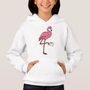Flamingo mit Kaffee-Cup Hoodie