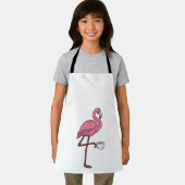 Flamingo mit Kaffee-Cup Schürze (Insitu)