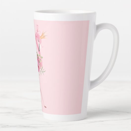 Flamingo mit Krone Milchtasse (Rechts)