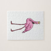 Flamingo mit Krone Puzzle (Horizontal)