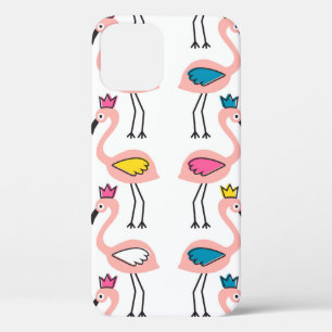 Flamingo mit Kronen nahtlos Muster. Case-Mate iPhone Hülle