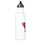 Flamingo mit Kronen und Rock Edelstahlflasche (Links)