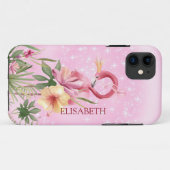 Flamingo mit Kronfall-Mate iPhone Fall Case-Mate iPhone Hülle (Rückseite (Horizontal))
