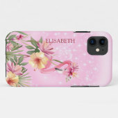 Flamingo mit Kronfall-Mate iPhone Fall Case-Mate iPhone Hülle (Rückseite (Horizontal))