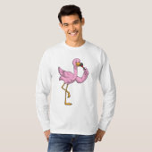 Flamingo mit Lipstick T-Shirt (Vorne ganz)