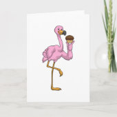 Flamingo mit Muffin Karte (Vorderseite)