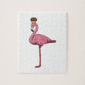 Flamingo mit Muffin Puzzle (Vertikal)