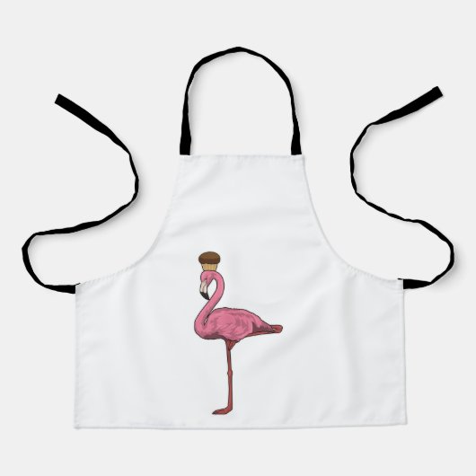 Flamingo mit Muffin Schürze (Vorderseite)