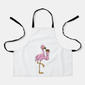Flamingo mit Muffin Schürze (Vorderseite)