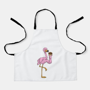 Flamingo mit Muffin Schürze