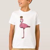 Flamingo mit Muffin T-Shirt (Vorderseite)