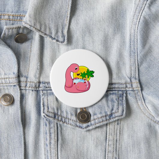 Flamingo mit Pool Button (Beispiel)