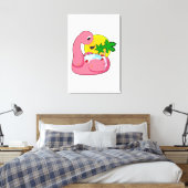 Flamingo mit Pool Leinwanddruck (Insitu (Schlafzimmer))
