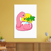Flamingo mit Pool Leinwanddruck (Insitu (Wohnzimmer))