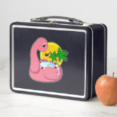 Flamingo mit Pool Metall Brotdose (Beispiel)
