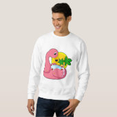 Flamingo mit Pool Sweatshirt (Vorne ganz)
