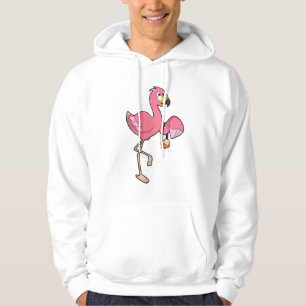 Flamingo mit Purse Hoodie
