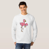 Flamingo mit Purse T-Shirt (Vorne ganz)