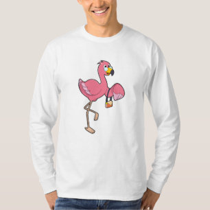 Flamingo mit Purse T-Shirt