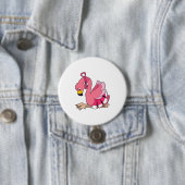 Flamingo mit Ribbon Button (Beispiel)