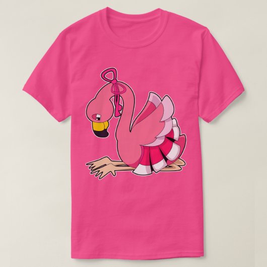 Flamingo mit Ribbon T-Shirt (Design vorne)