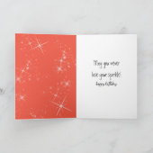 Flamingo mit rotem High Heel Schuh Karte (Innenseite)