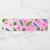 Flamingo mit schneefröhlichen Weihnachten Nr.1 Wasserflaschenetikett (Einzelnes Label)