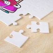 Flamingo mit Schuhen Puzzle (Seite)