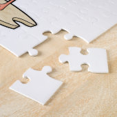 Flamingo mit Sonnenbrille & Cap Puzzle (Seite)