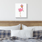 Flamingo mit Sonnenbrille Leinwanddruck (Insitu (Schlafzimmer))