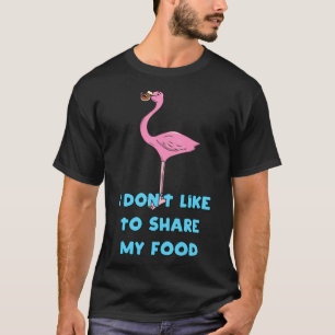 Flamingo mit Süßigkeiten Geburtstag T-Shirt