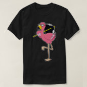 Flamingo mit Umbrella T-Shirt (Design vorne)
