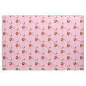 Flamingo mit Weihnachtsmannmütze und Wreath Stoff (Fat Quarter (45,7 x 55,9 cm))