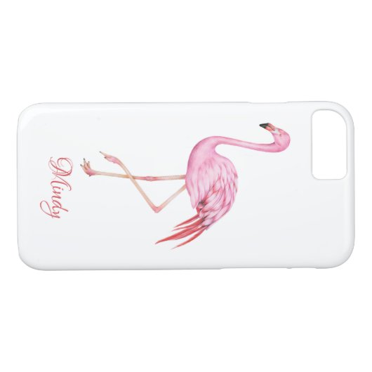 Flamingo Monogram Phone Case (Rückseite (Horizontal))