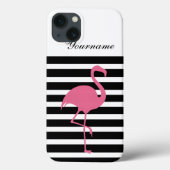 Flamingo Monogramm-Stil Case-Mate iPhone Hülle (Rückseite)