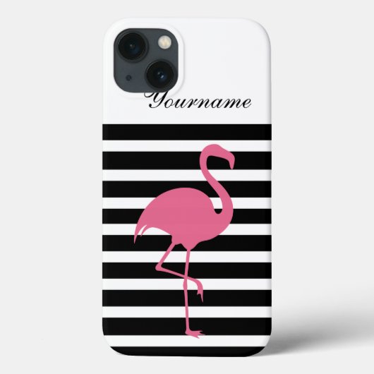 Flamingo Monogramm-Stil Case-Mate iPhone Hülle (Rückseite)