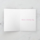 Flamingo Mothering Sunday Card Karte (Innenseite)