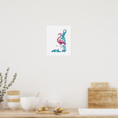 Flamingo-Motiv Poster (Küche)