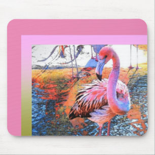 Flamingo Mouse Pad-Pink Mousepad