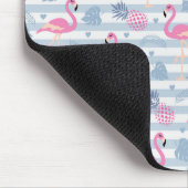 Flamingo Mousepad - Rosa & Blau (Ecke)