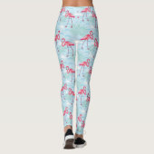 Flamingo-Muster 2 Leggings (Rückseite)