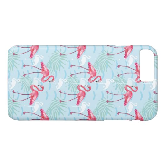 Flamingo-Muster Case-Mate iPhone Hülle (Rückseite (Horizontal))