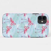 Flamingo-Muster Case-Mate iPhone Hülle (Rückseite (Horizontal))