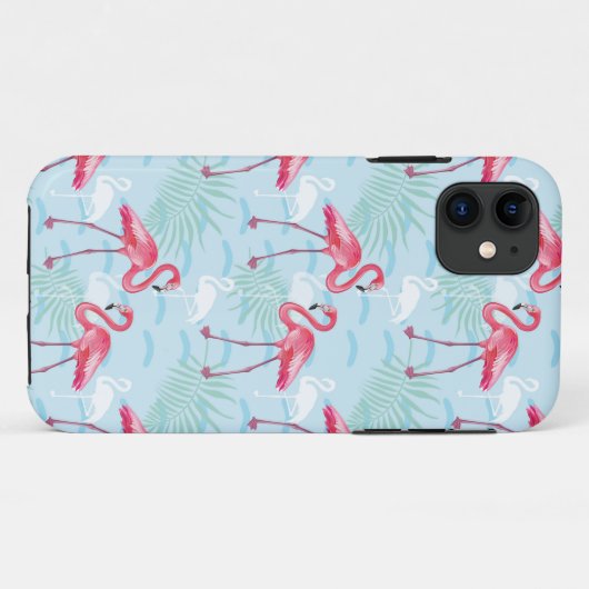 Flamingo-Muster Case-Mate iPhone Hülle (Rückseite (Horizontal))